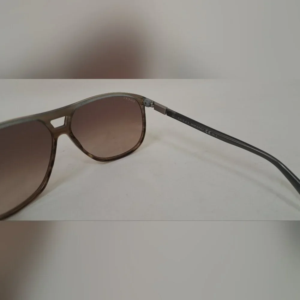 Gucci Men's Sunglasses Retro Oversized Aviator Havana Brown GG1640/S 62-12-140